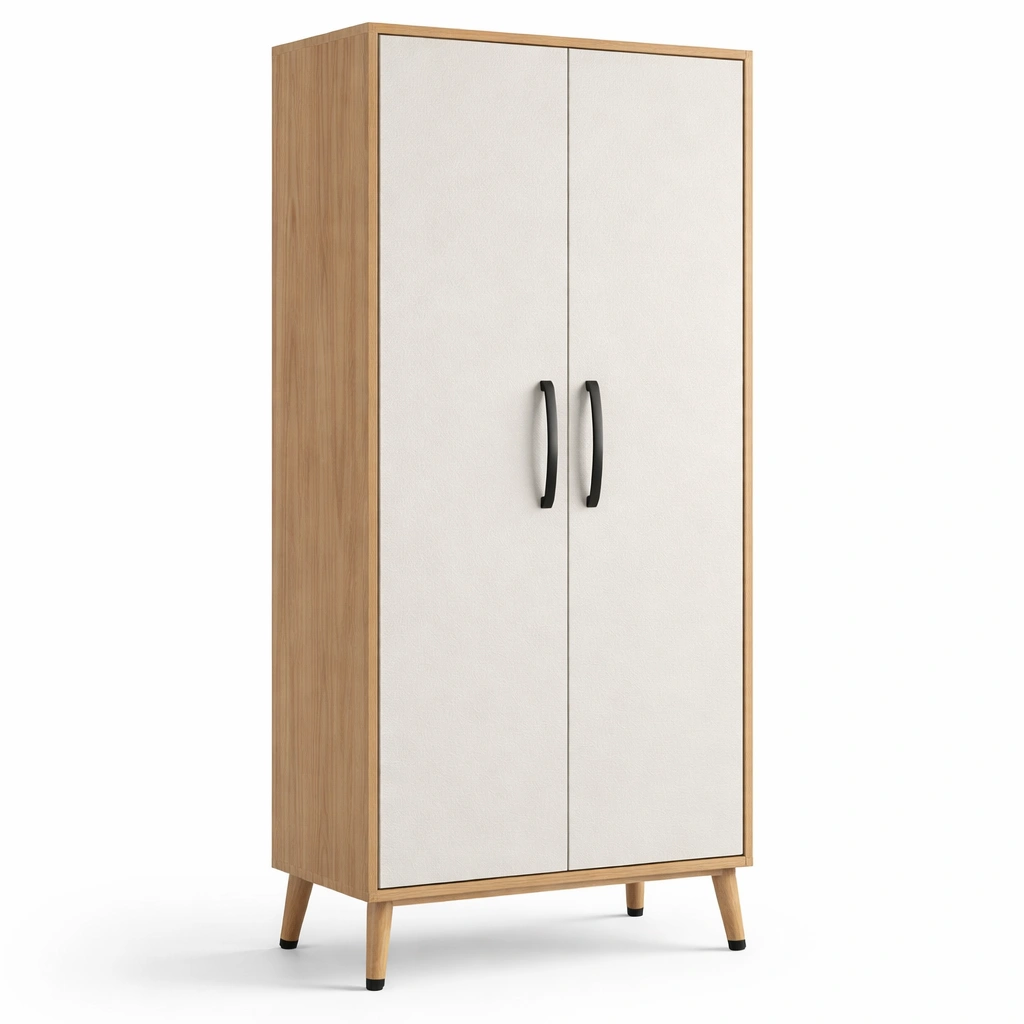 Moderner Kleiderschrank mit Doppeltueren-Olvique